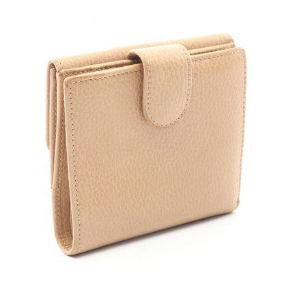 Gucci Bifold Wallet Interlocking G 615525 Beige Leather Interlocking G Bifold