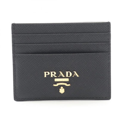 Prada Card Case Saffiano Metal 1mc025qwaf0002 Black Saffiano Leather Card Case