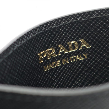 Prada Card Case Saffiano Metal 1mc025qwaf0002 Black Saffiano Leather Card Case