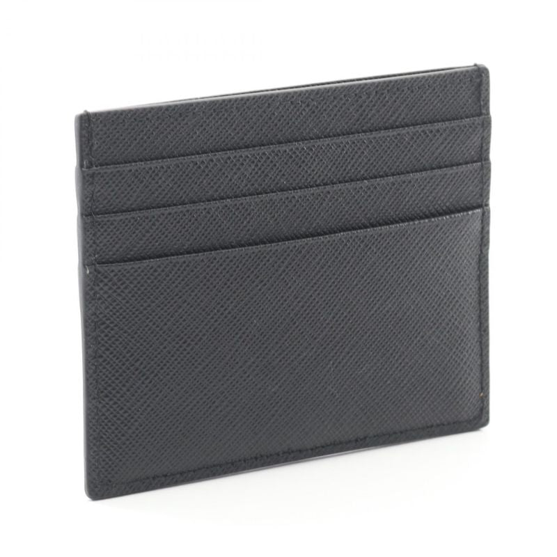 Prada Card Case Saffiano Metal 1mc025qwaf0002 Black Saffiano Leather Card Case