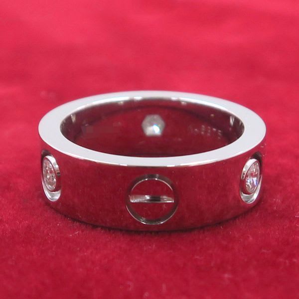 Cartier Love Ring Half Diamond #47