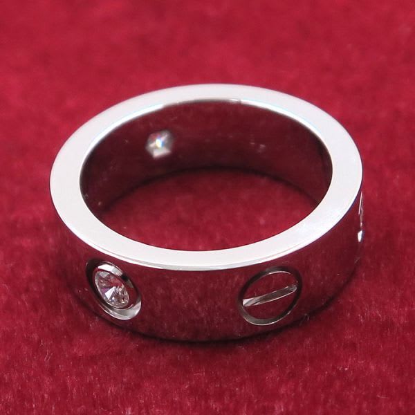 Cartier Love Ring Half Diamond #47