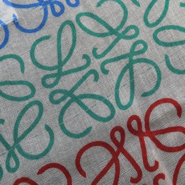 Loewe Multicolor Striped Linen and Cotton Blend Shawl