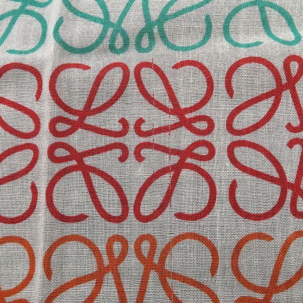 Loewe Multicolor Striped Linen and Cotton Blend Shawl