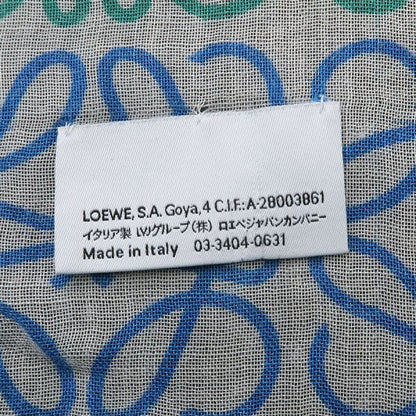 Loewe Multicolor Striped Linen and Cotton Blend Shawl