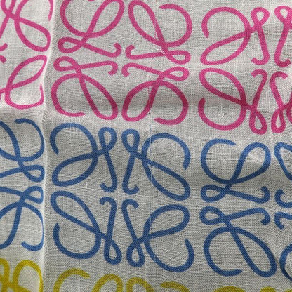Loewe Multicolor Striped Linen and Cotton Blend Shawl
