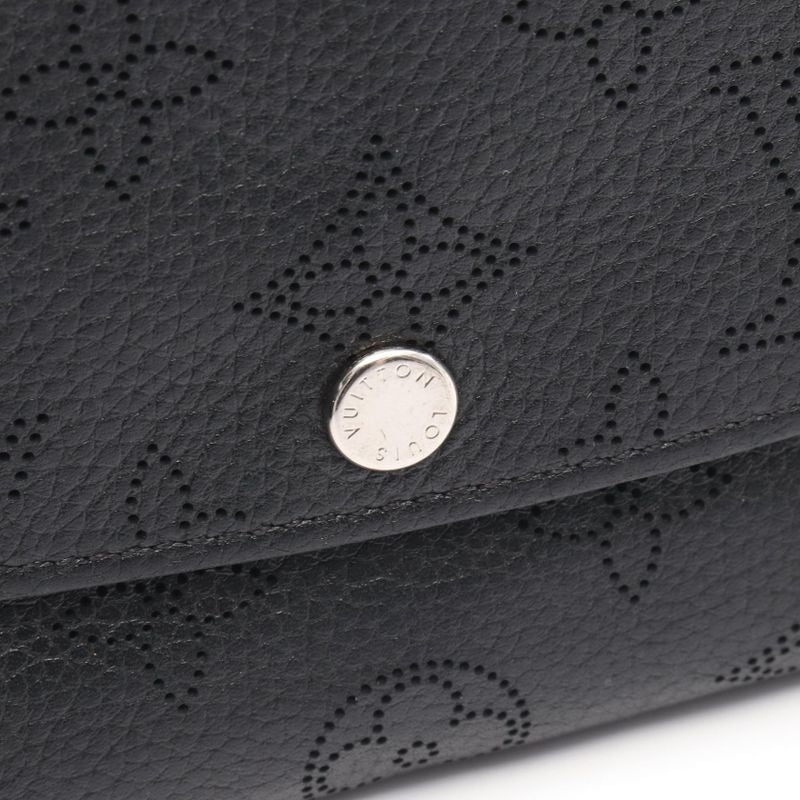 Louis Vuitton Bifold Long Wallet Portefeuille Iris M60143 Noir Black Leather