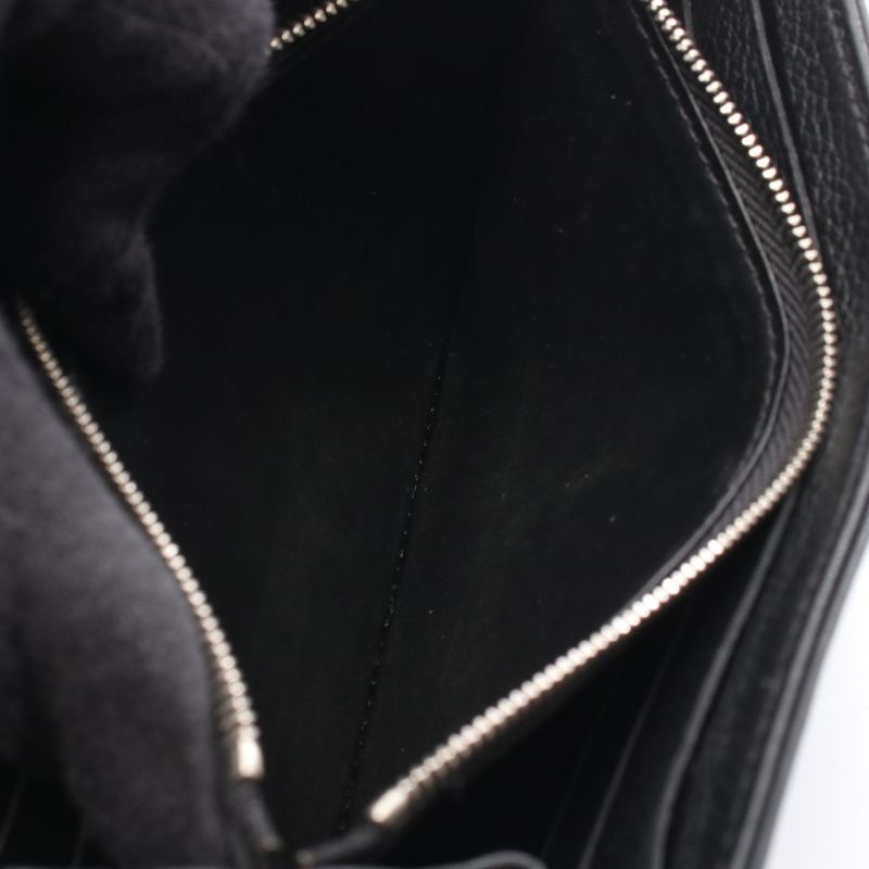 Louis Vuitton Bifold Long Wallet Portefeuille Iris M60143 Noir Black Leather