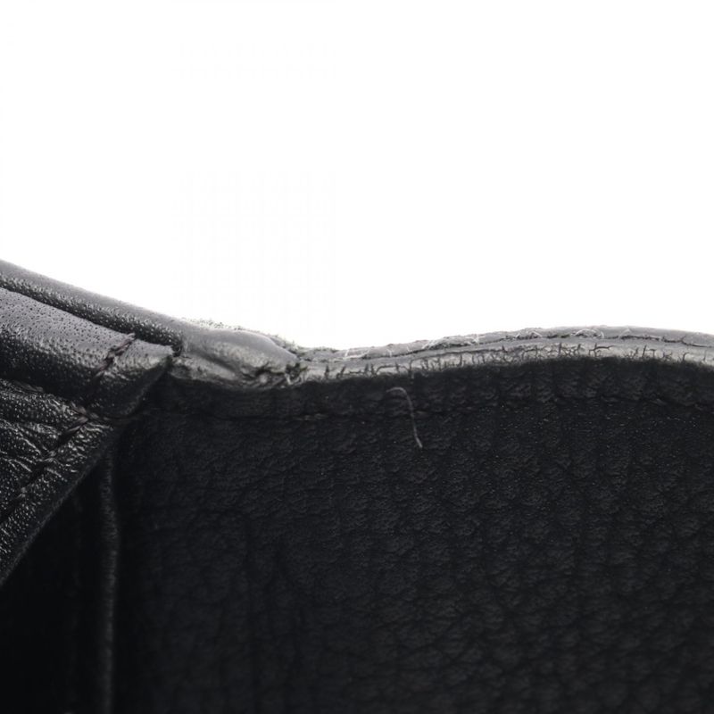 Louis Vuitton Bifold Long Wallet Portefeuille Iris M60143 Noir Black Leather