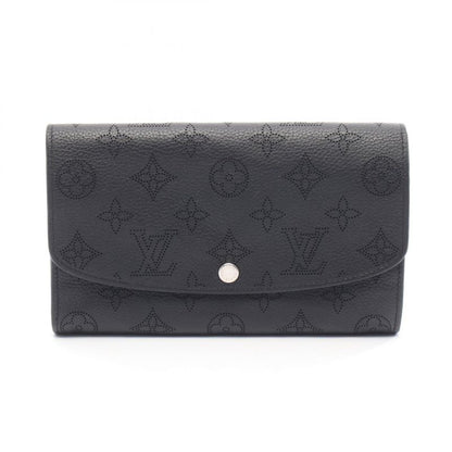 Louis Vuitton Bifold Long Wallet Portefeuille Iris M60143 Noir Black Leather