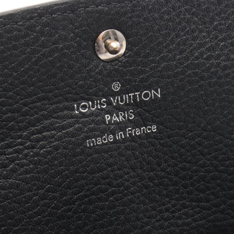 Louis Vuitton Bifold Long Wallet Portefeuille Iris M60143 Noir Black Leather