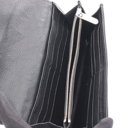 Louis Vuitton Bifold Long Wallet Portefeuille Iris M60143 Noir Black Leather