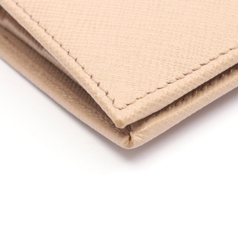 Prada Bifold Wallet Saffiano Multic 1mv204 Beige Pink Saffiano Leather Bifold