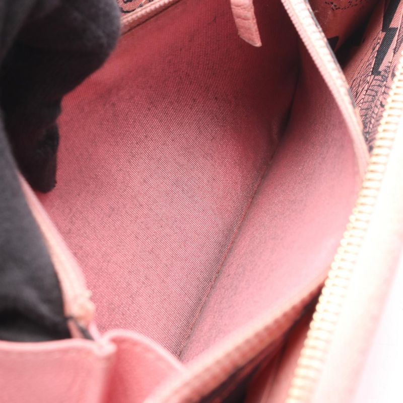 Chanel Round Long Wallet Lucky Flower Pink Leather Lucky Flower Round Long