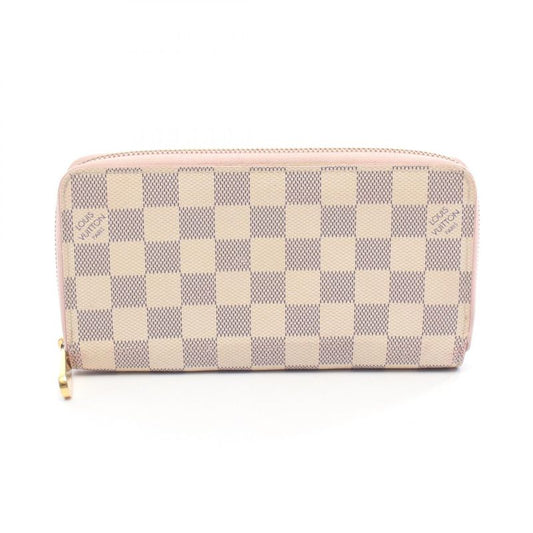 Louis Vuitton Round Long Wallet Zippy Wallet N63503 Rose Ballerine PVC Coated