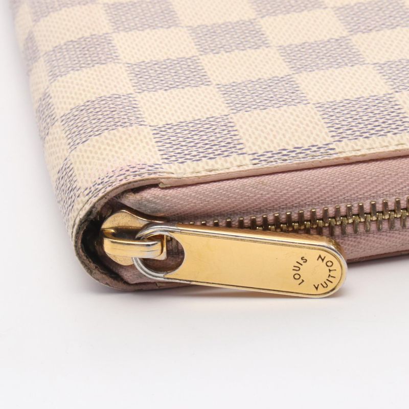 Louis Vuitton Round Long Wallet Zippy Wallet N63503 Rose Ballerine PVC Coated