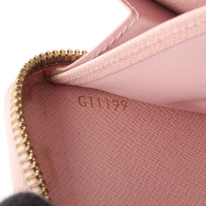 Louis Vuitton Round Long Wallet Zippy Wallet N63503 Rose Ballerine PVC Coated