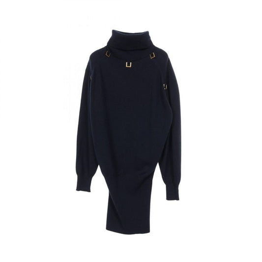 Louis Vuitton Dress Nylon Cashmere Dress Women's Used A