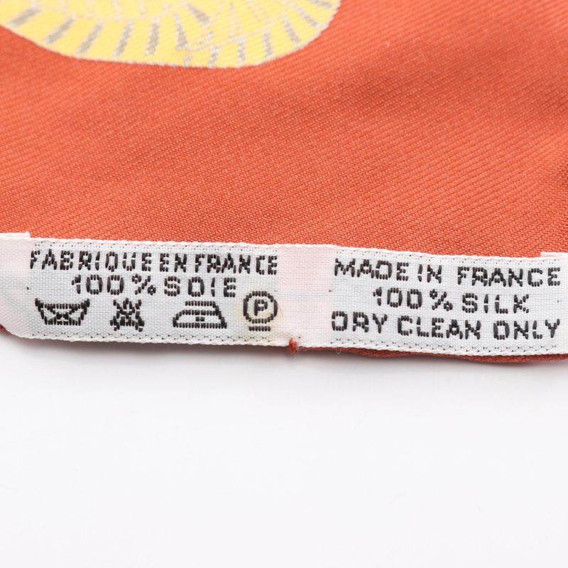 Hermes Scarf Petit Carre 45 ART Des Steppes Silk Carre 40 Women's Used A