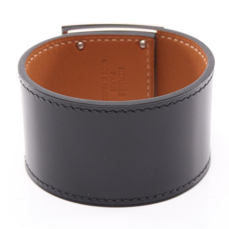 Hermes Bangle Kelly Dog Y Engraved SIL Calf (cowhide) Bracelet Ladies Unused