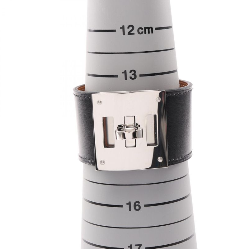 Hermes Bangle Kelly Dog Y Engraved SIL Calf (cowhide) Bracelet Ladies Unused