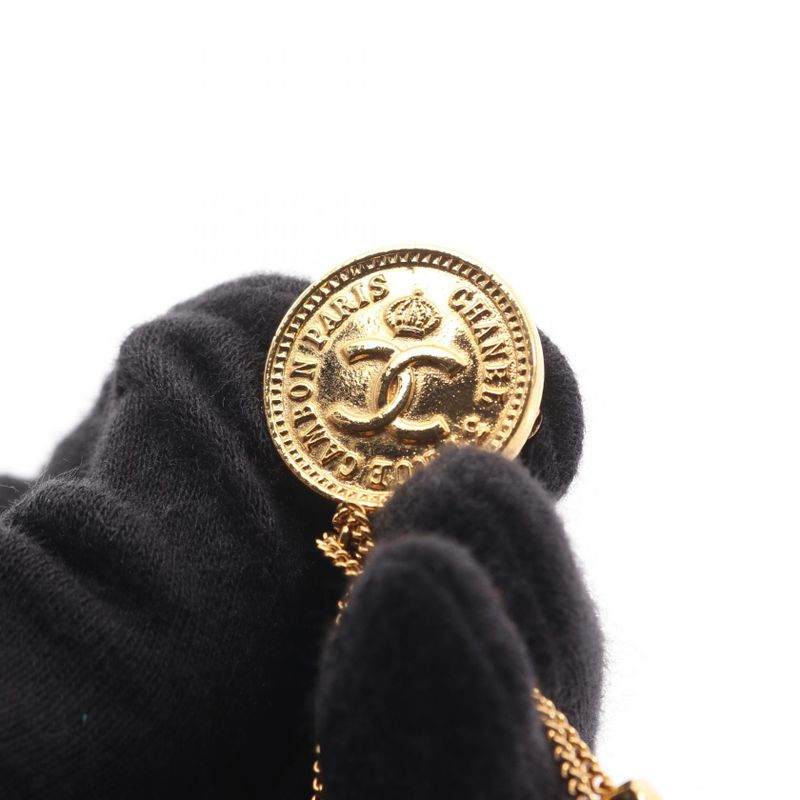 Chanel Brooch Coco Mark Matelasse Bag Motif Gold GP (gold Plated) Brooch Ladies