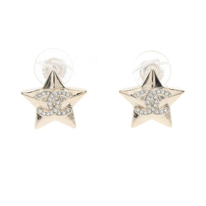Chanel Earring Coco Mark Star GP (gold Plated) Earring Ladies Used A