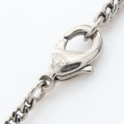 Chanel Necklace Coco Mark Silver Stainless Steel Necklace Women's Used A
