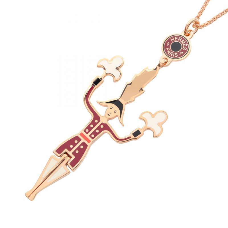 Hermes Necklace Artificier Fireworks Master GP (gold Plated) Necklace Ladies