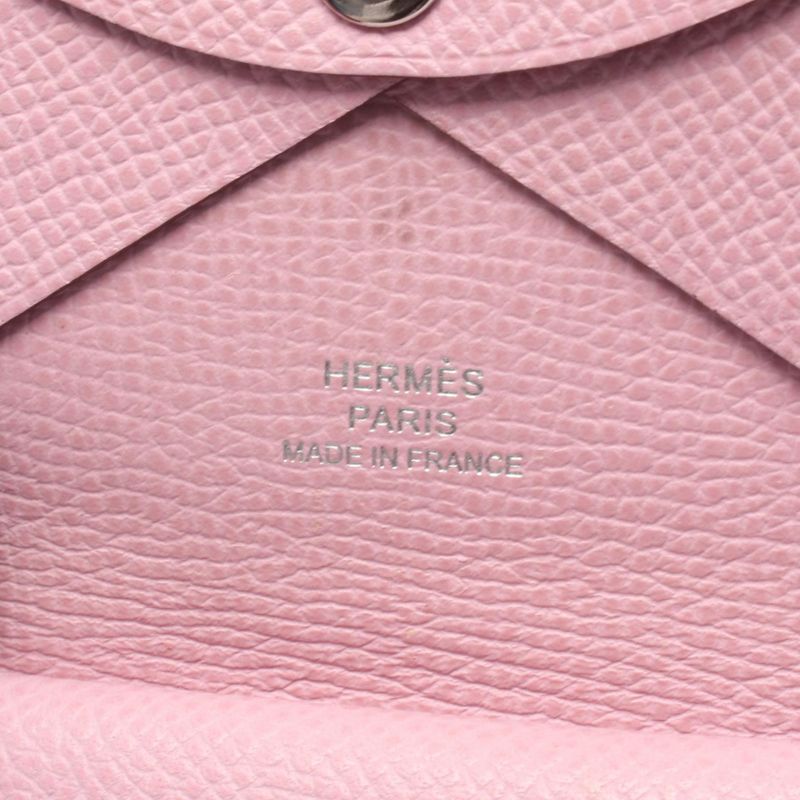 Hermes Coin Case Calvi Duo Mauve Silvestre Mauve Silvestre Others Calvi Duo