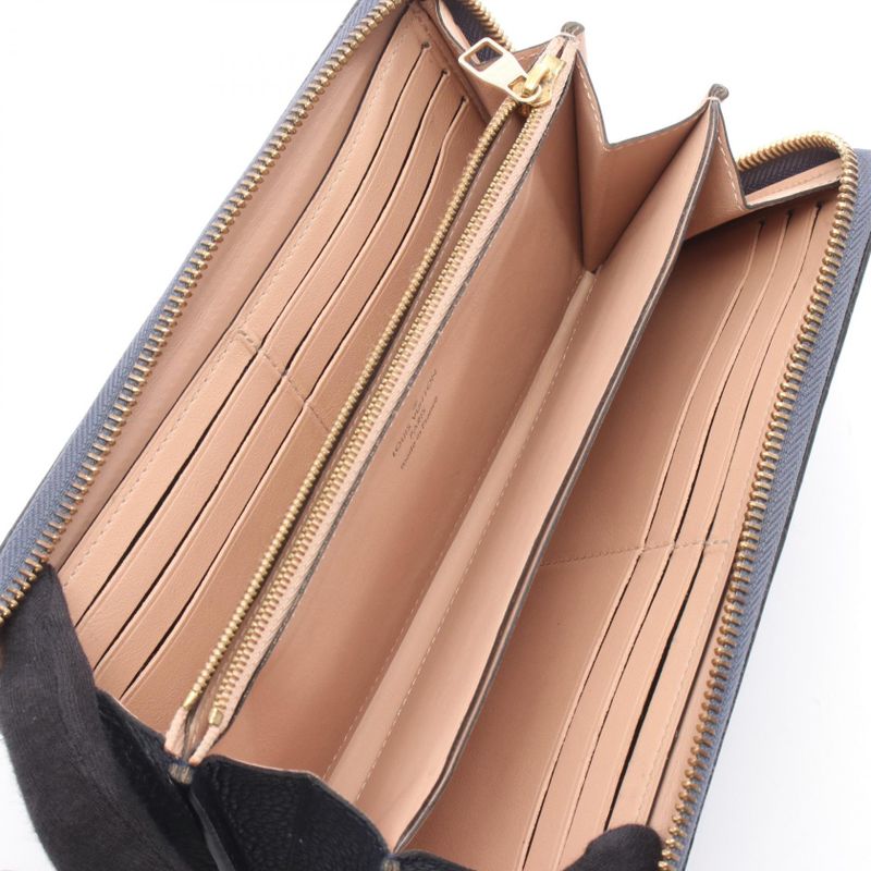 Louis Vuitton Lshape Zipper Long Wallet Portefeuille Comet M68582 Blue Marine