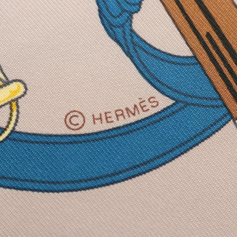 Hermes Scarf Petit Carre 45 Eperon D'or Multicolor Silk Carre 45 Ladies Unused