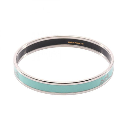 Hermes Bangle Enamel PM Stainless Steel Bangle Ladies Used A