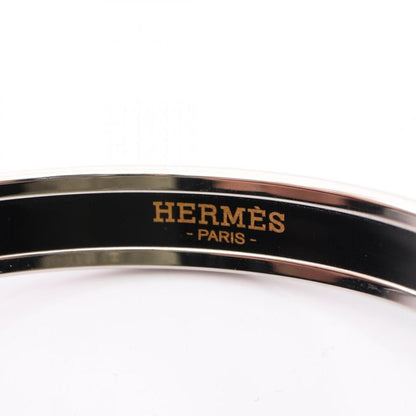 Hermes Bangle Enamel PM Stainless Steel Bangle Ladies Used A