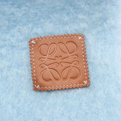 Loewe Muffler Anagram Light Blue Wool Muffler Ladies Used A