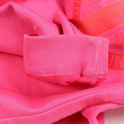 Louis Vuitton Parka Logo Print Pink Cotton Parka Women's Used A