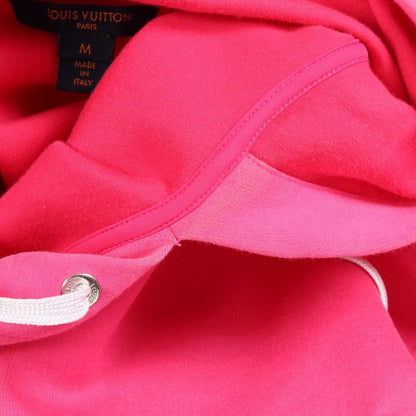 Louis Vuitton Parka Logo Print Pink Cotton Parka Women's Used A