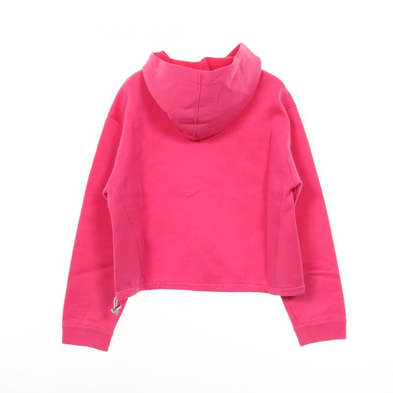 Louis Vuitton Parka Logo Print Pink Cotton Parka Women's Used A