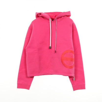 Louis Vuitton Parka Logo Print Pink Cotton Parka Women's Used A