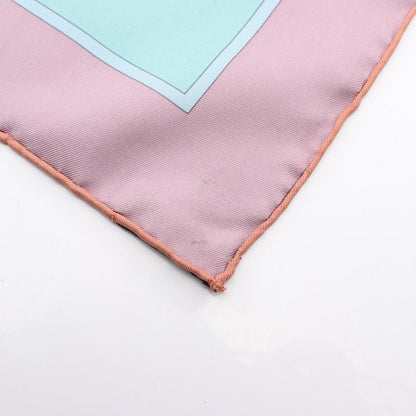 Hermes Scarf Kare90 Tatersale Light Blue Silk Kare90 Women's Used A