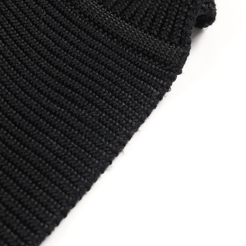 Hermes Cardigan H Lift Black Rayon Cotton Knit Ladies Used A