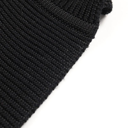 Hermes Cardigan H Lift Black Rayon Cotton Knit Ladies Used A