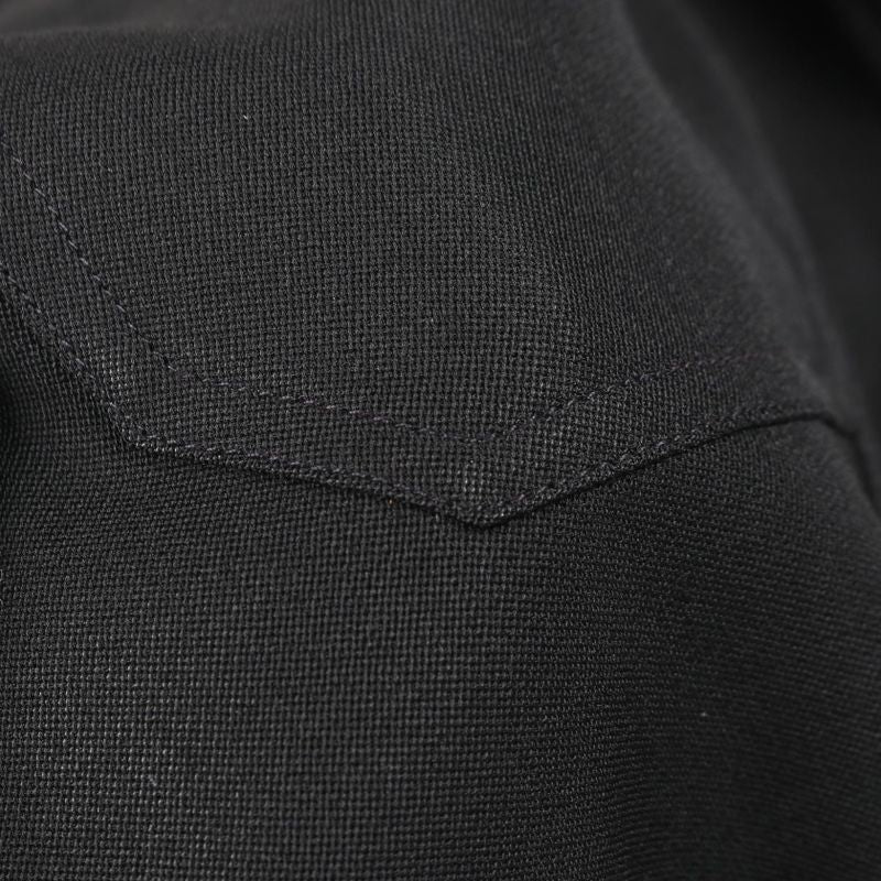 Chanel Skirt Coco Mark Button P04919 Black Wool Skirt Women's Used A