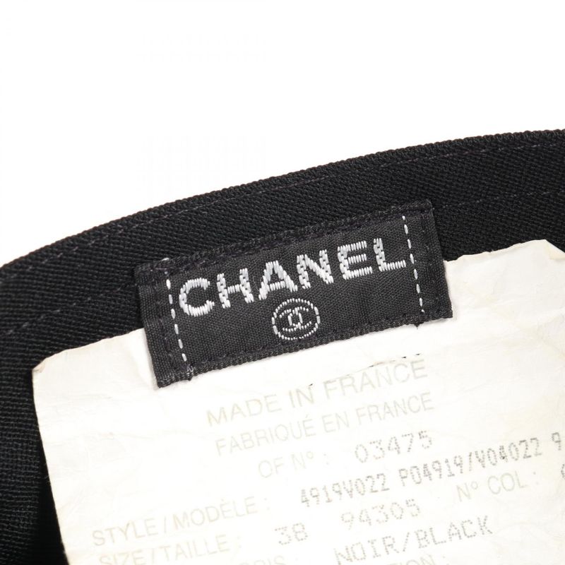 Chanel Skirt Coco Mark Button P04919 Black Wool Skirt Women's Used A