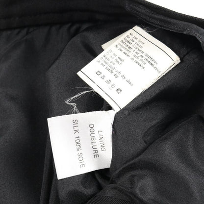 Chanel Skirt Coco Mark Button P04919 Black Wool Skirt Women's Used A