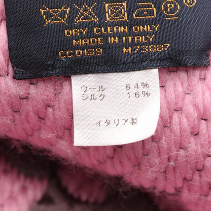 Louis Vuitton Muffler Echarpe Logomania Duo Wool Silk Muffler Women's Used B