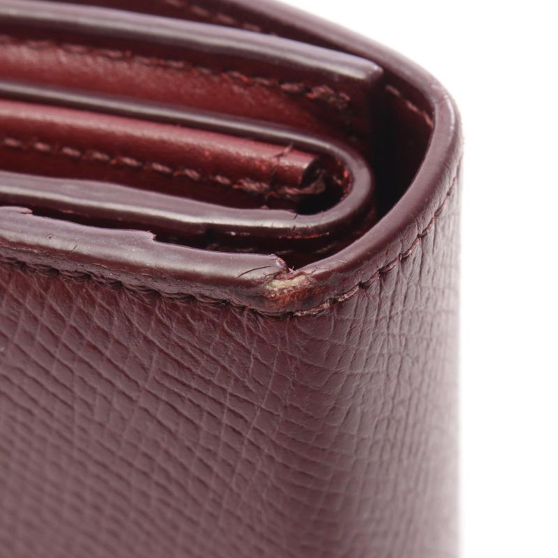 Celine Trifold Wallet Small Trifold Wallet 10b573bel Bordeaux Leather Small