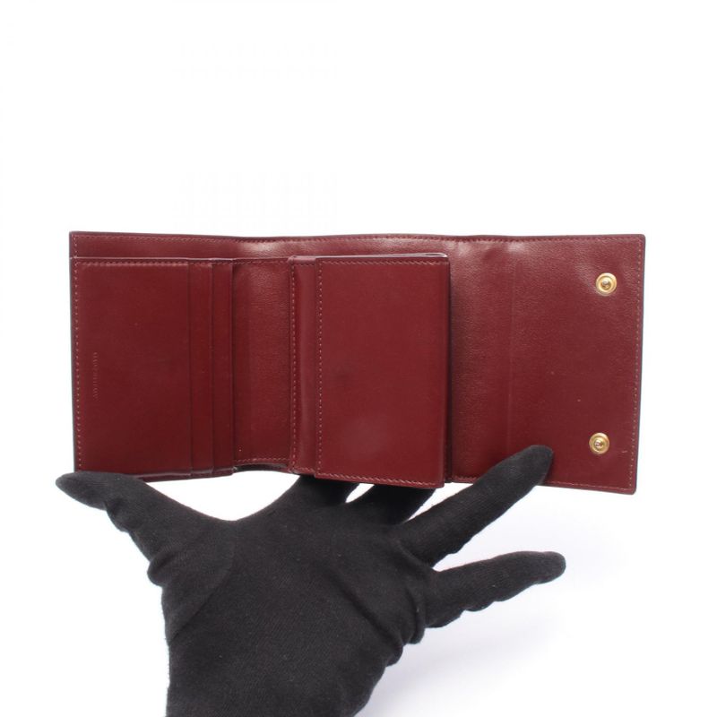 Celine Trifold Wallet Small Trifold Wallet 10b573bel Bordeaux Leather Small