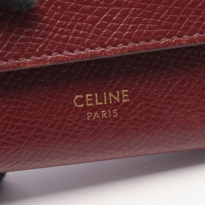 Celine Trifold Wallet Small Trifold Wallet 10b573bel Bordeaux Leather Small