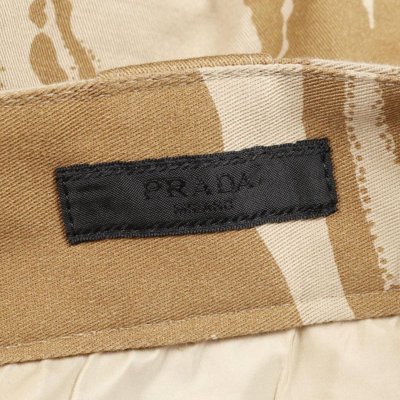 Prada Cargo Pants Beige Cotton Pants Beige Sph286 Men's Used A
